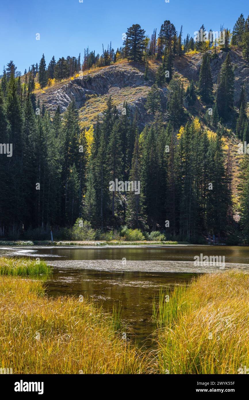 Silver Lake in Big Cottonwood Canyon near Salt Lake City, Utah Stock Photo