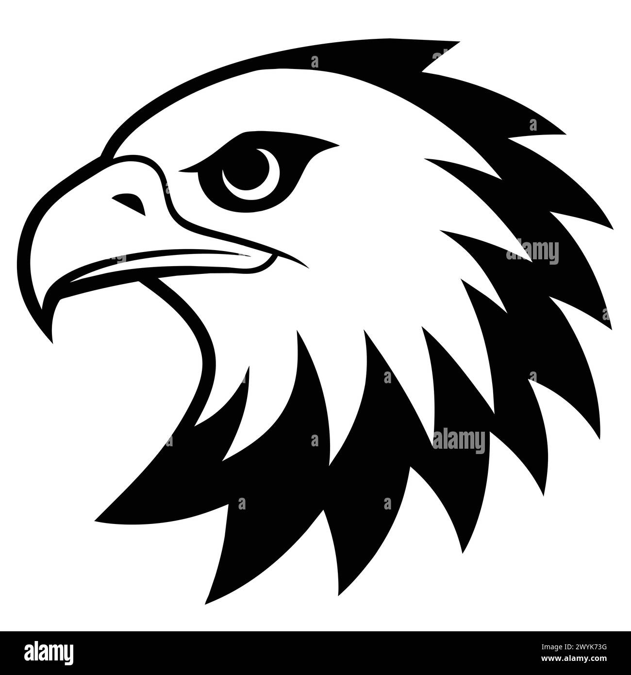 Eagle Vector, Illustration in White Background Stock Vector Image & Art
