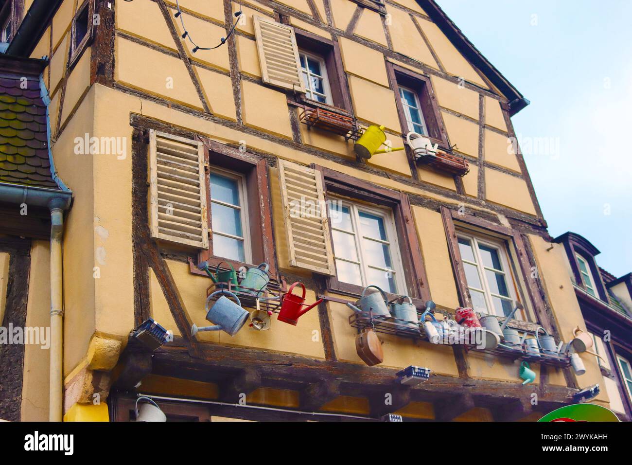 Old town. Architecture. Christmas time, Colmar, France Stock Photo