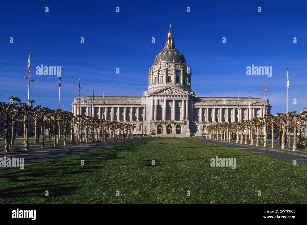 San Francisco, California - City Hall.  Built 1913-15, an example of French Renaissance Revival Architecture. Stock Photo