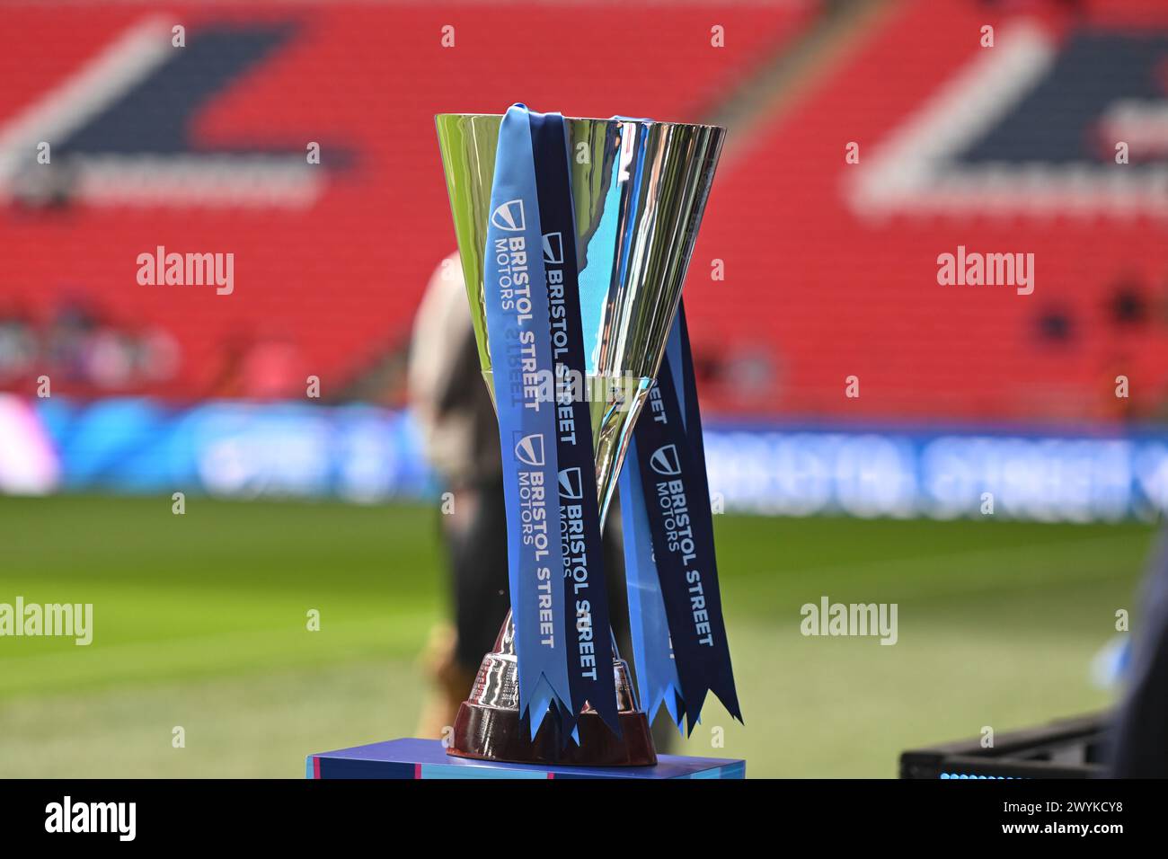 Bristol Street Trophy during the EFL Trophy match between Peterborough and Wycombe Wanderers at Wembley Stadium, London on Sunday 7th April 2024. (Photo: Kevin Hodgson | MI News) Credit: MI News & Sport /Alamy Live News Stock Photo