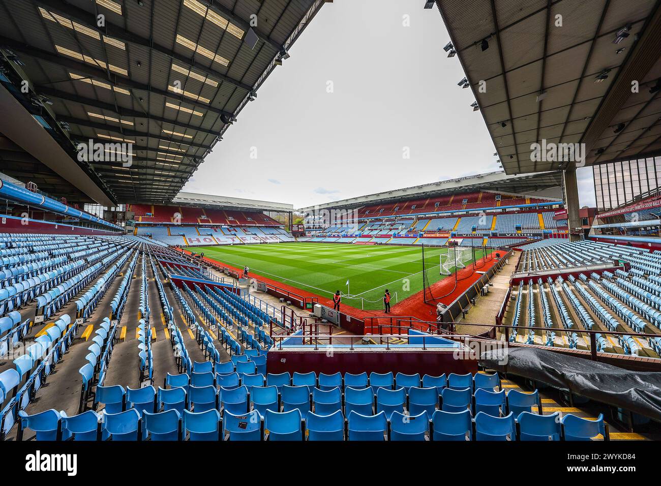 General view during the English championship Premier League football match between Aston Villa and Brentford on 6 April 2024 at Villa Park in Birmingham, England Stock Photo