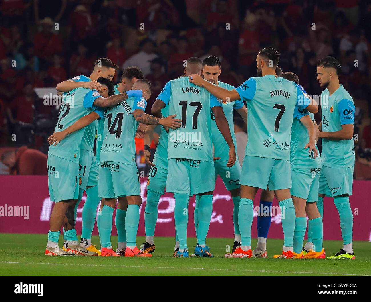 Spain King Cup Final soccer match Athletic Club vs Mallorca at La