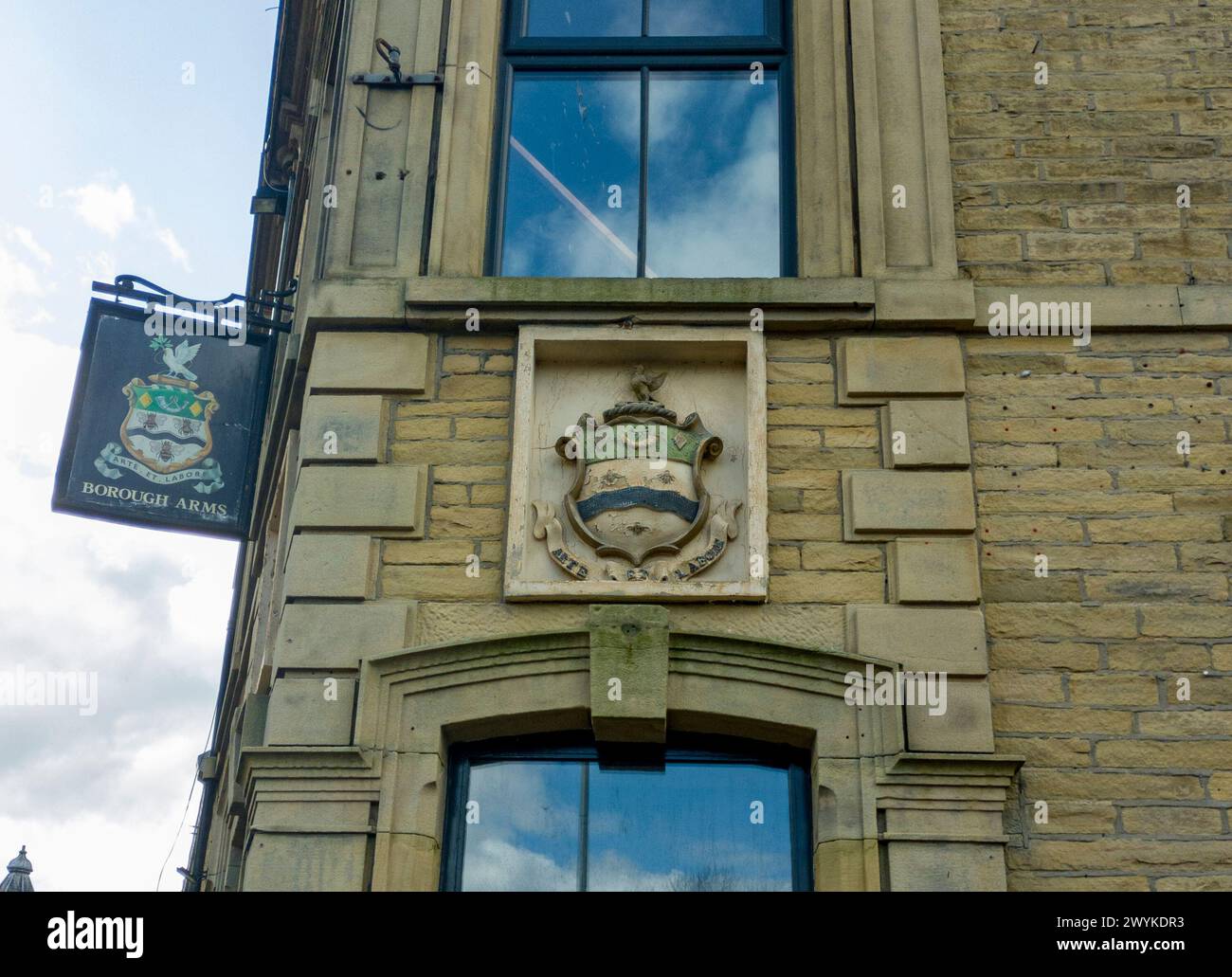The former Borough Arms pub in Blackburn, Lancashire, UK Stock Photo