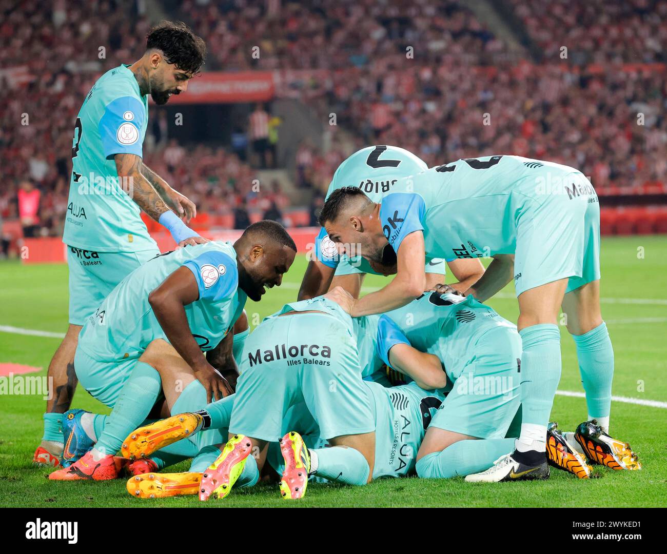 Spain King Cup Final soccer match Athletic Club vs Mallorca at La ...