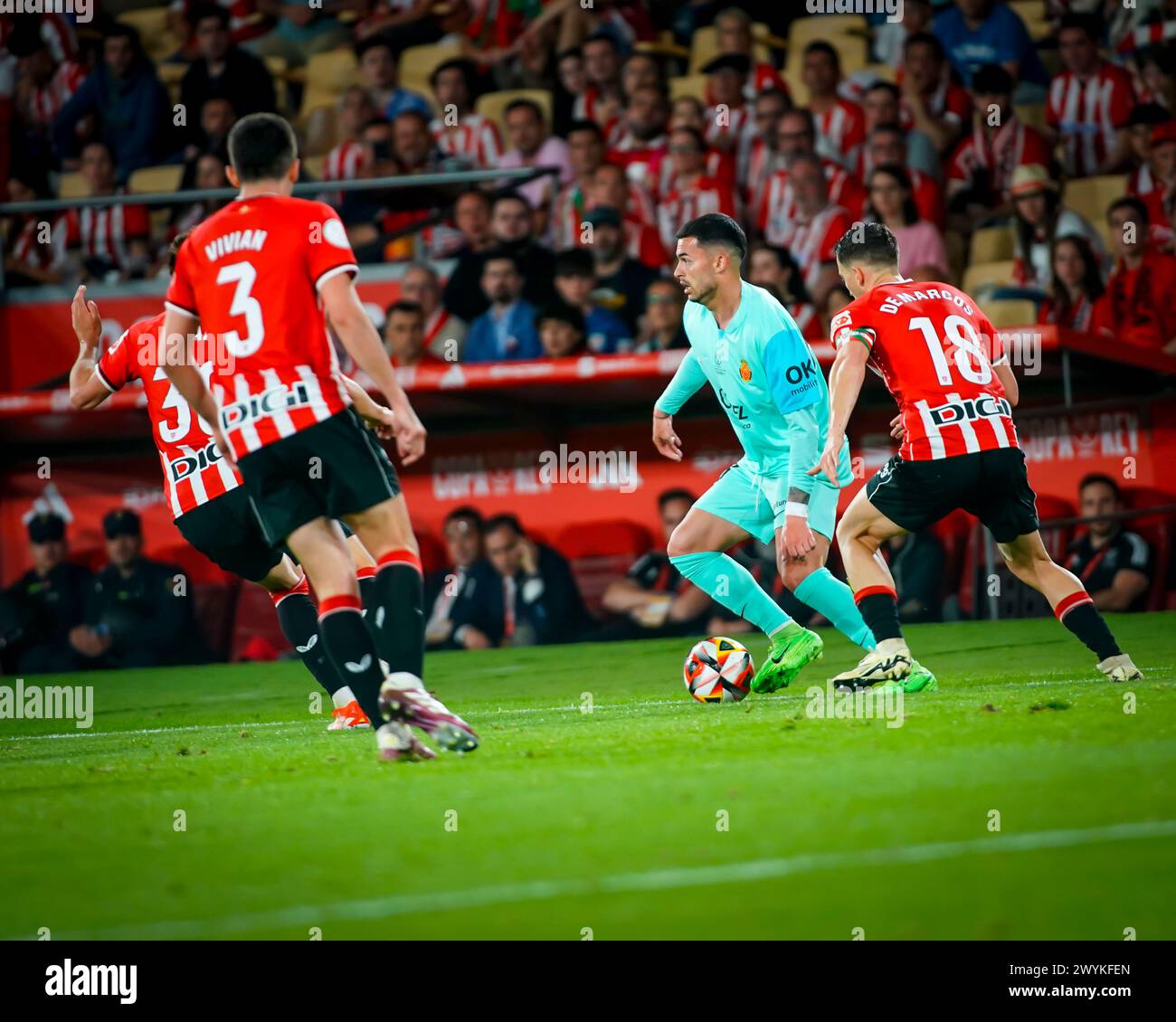 Spain King Cup Final soccer match Athletic Club vs Mallorca at La ...