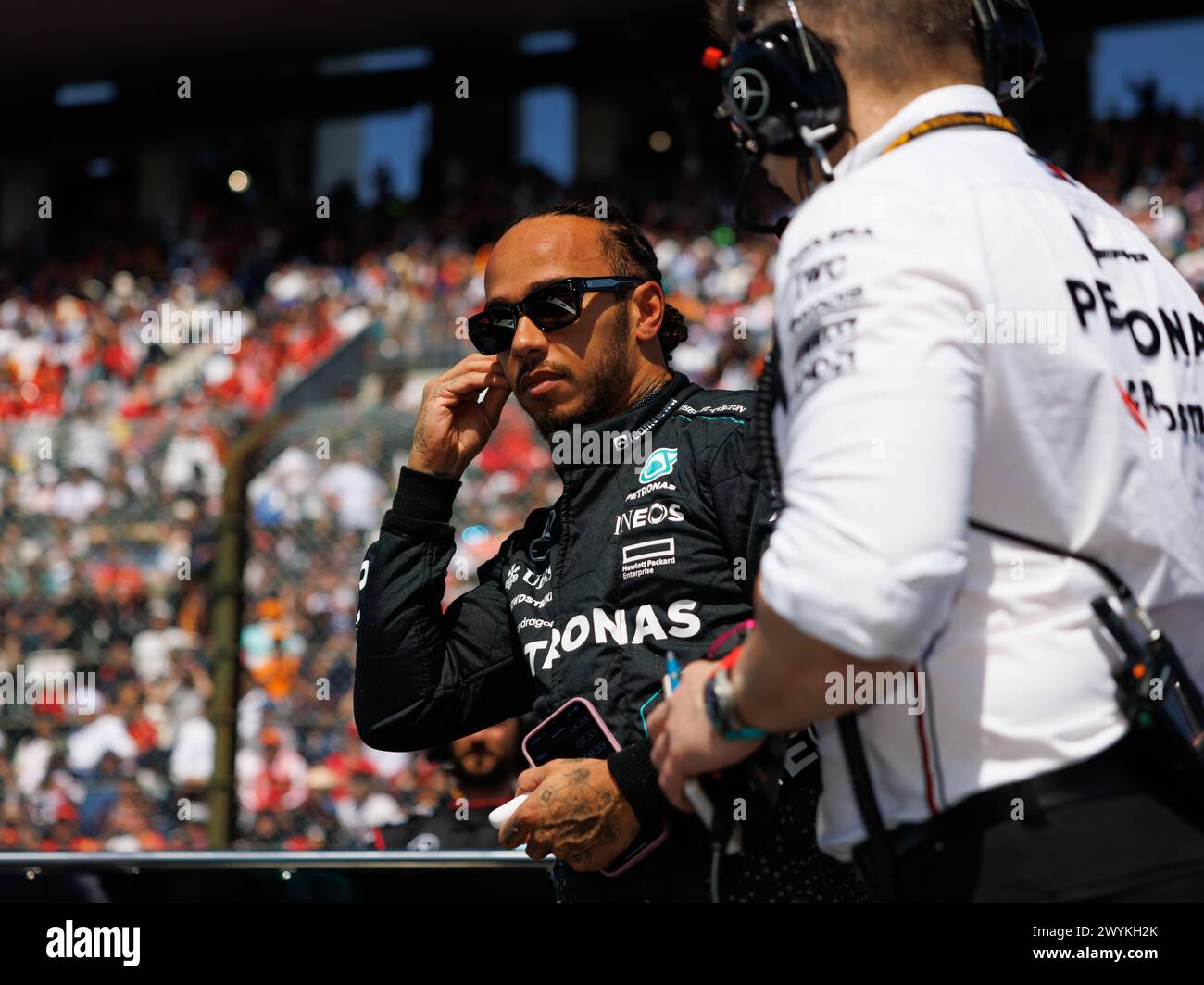 Suzuka Circuit, 7 April 2024: Lewis Hamilton (GBR) of Mercedes in the