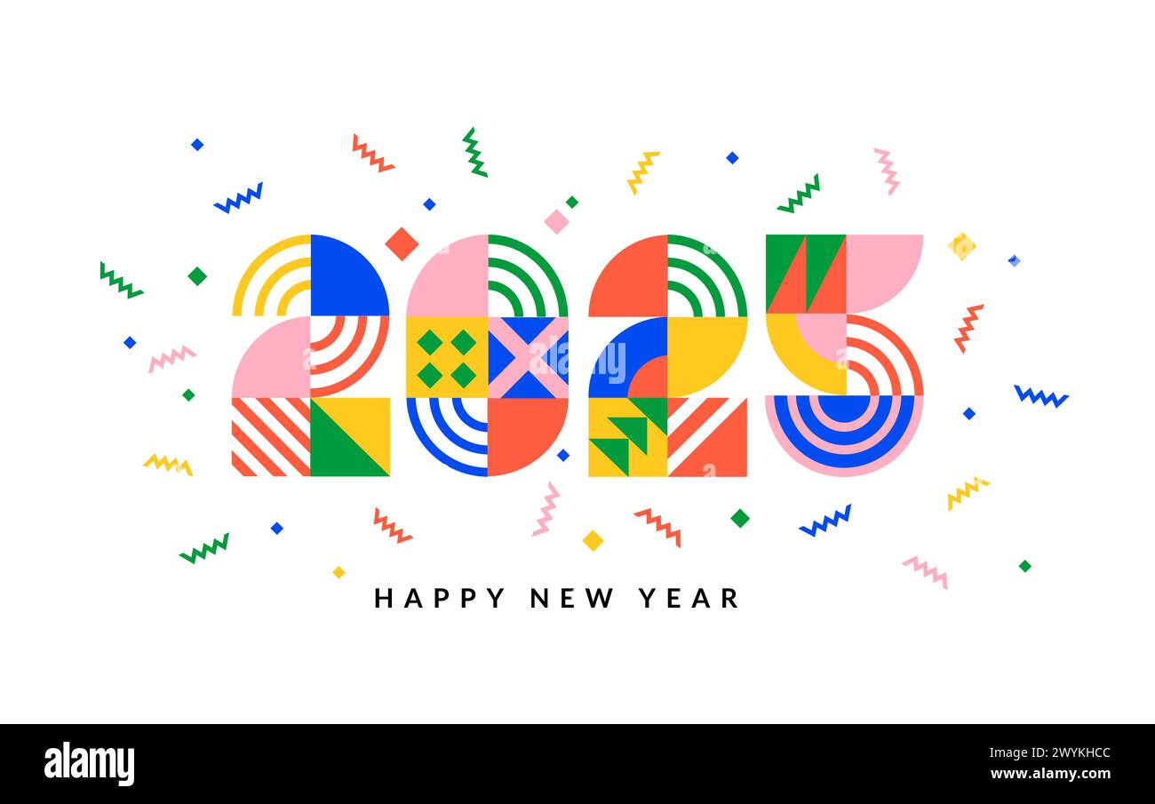 Simple 2025 year calendar Stock Vector Images Alamy
