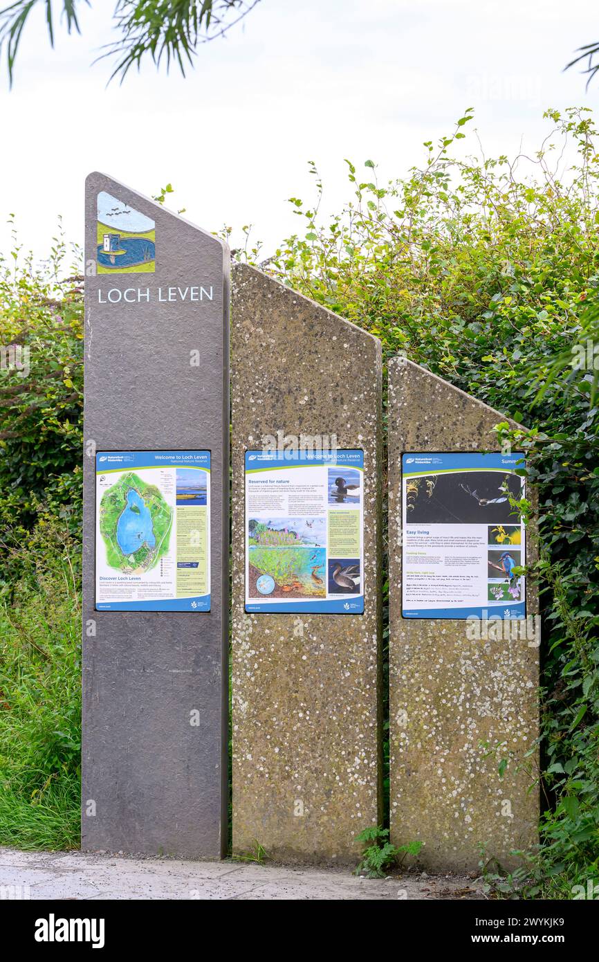 Paths for all, Loch Leven, Heritage Trail Stock Photo