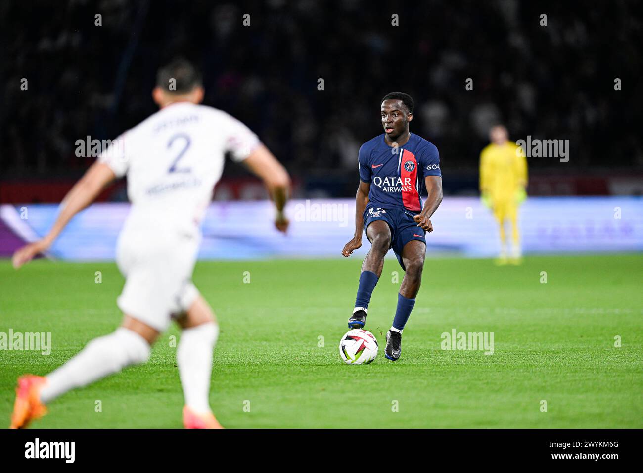 Paris, France. 06th Apr, 2024. Yoram Zague During The Ligue 1 Football 