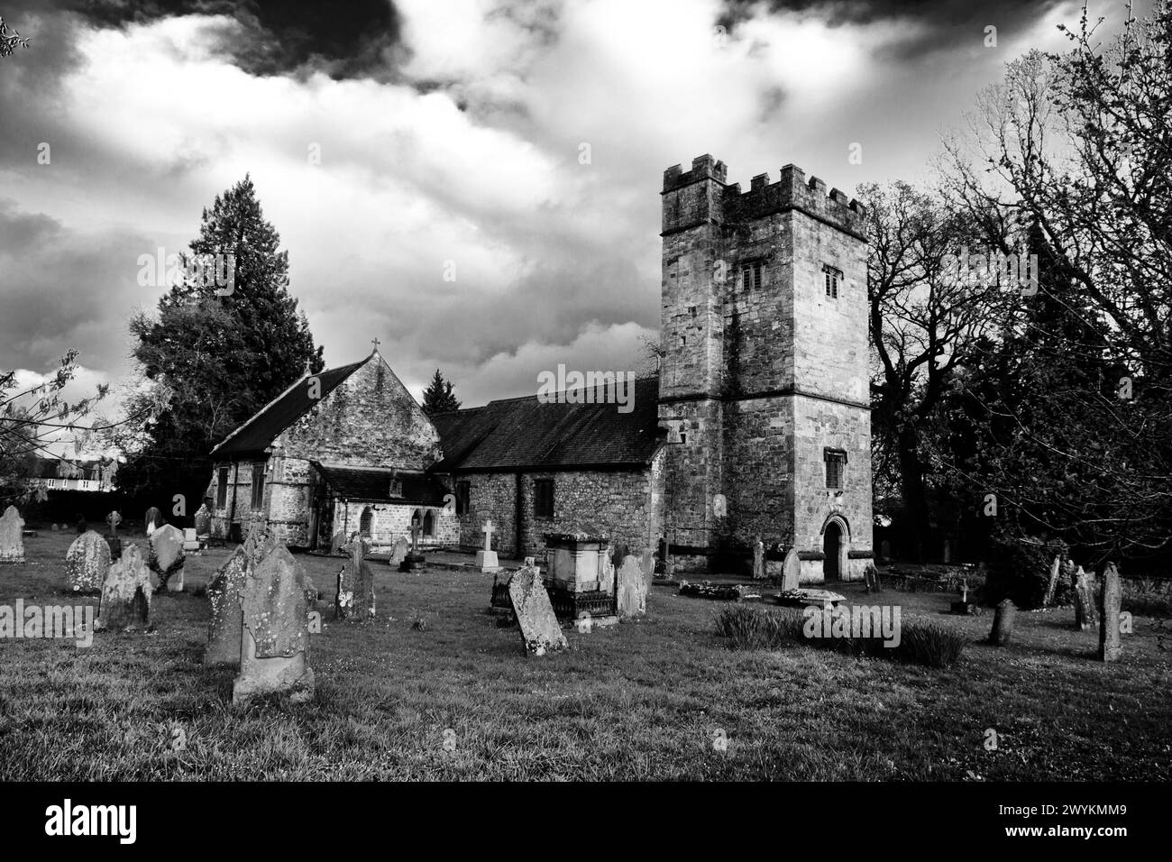 St Michael and All Angels Church, Llantarnam, Cwmbran, Wales,UK Stock Photo