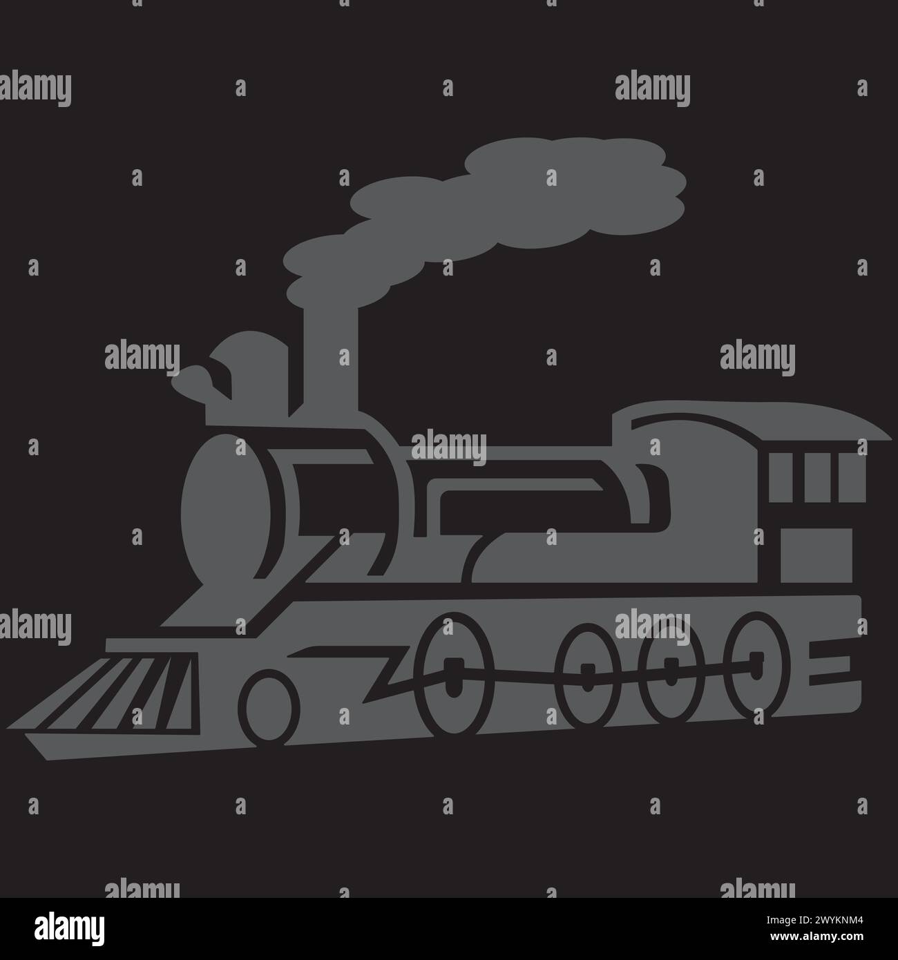 Railway  icon vector illustration logo design background. Stock Vector