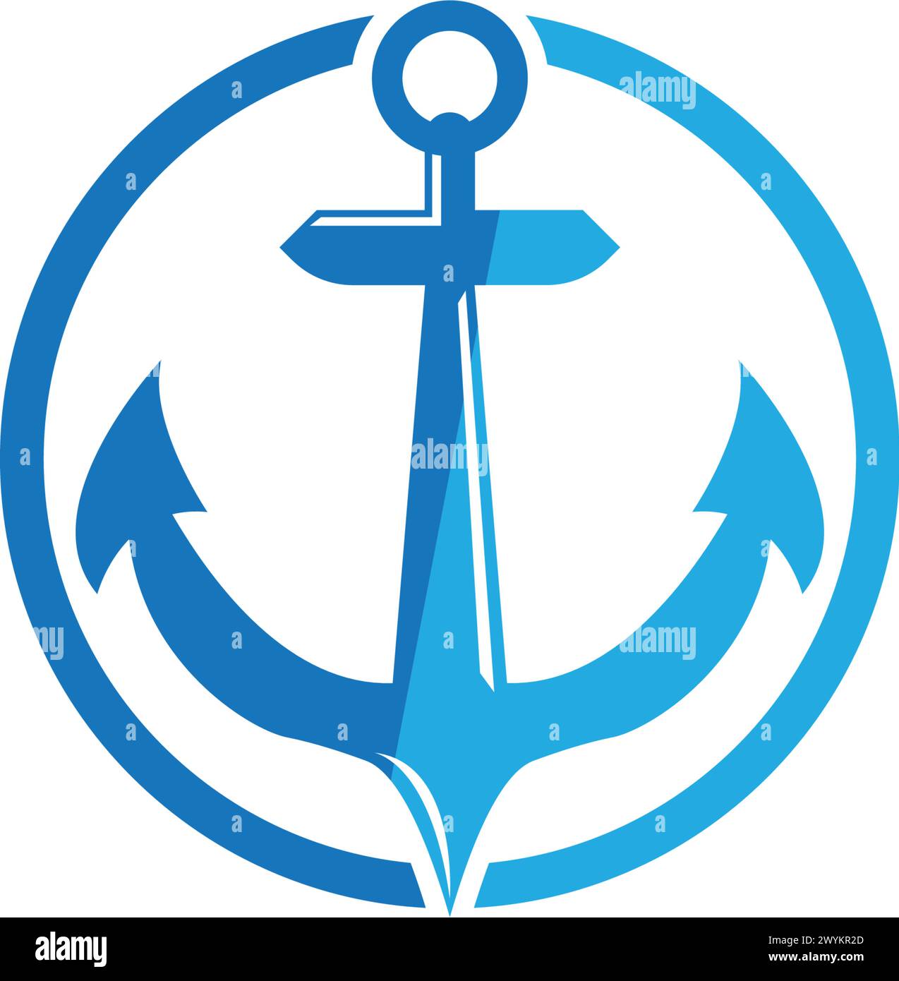 Anchor icon Logo Template vector illustration Stock Vector