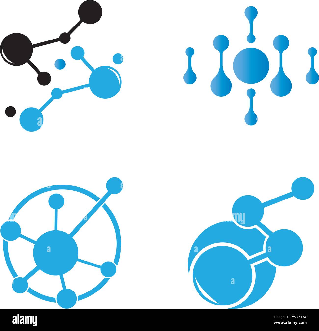 molecule logo vector illustration design template Stock Vector Image ...