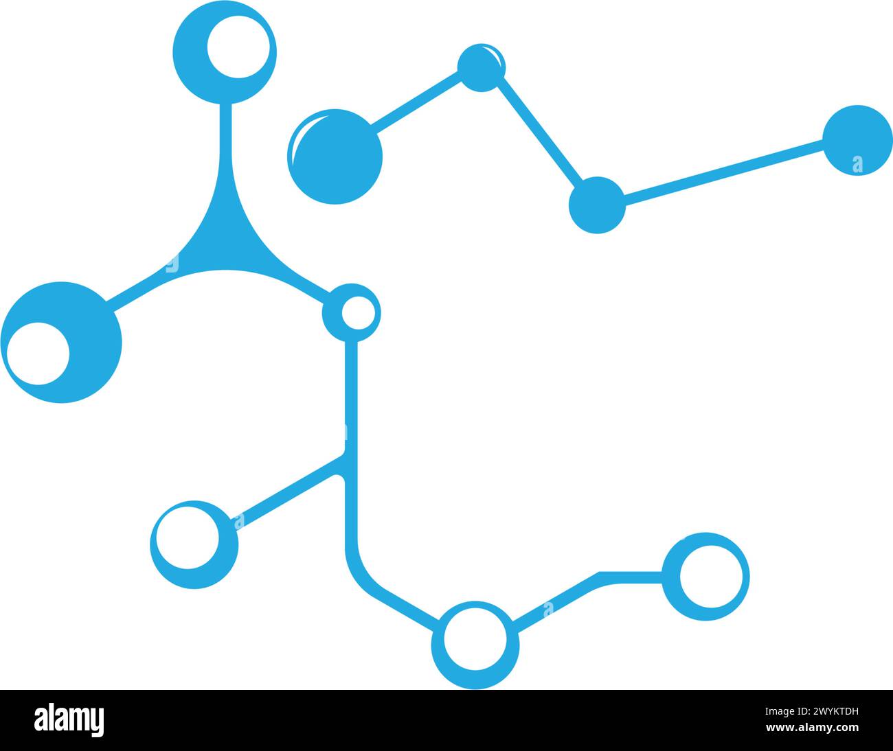 molecule logo vector illustration design template. Stock Vector
