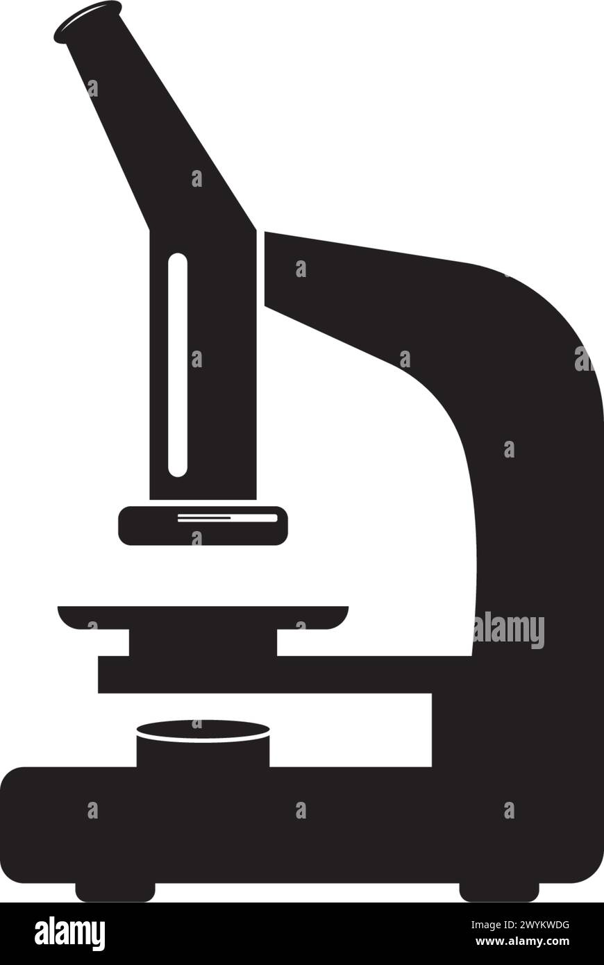 Microscope Vector Black