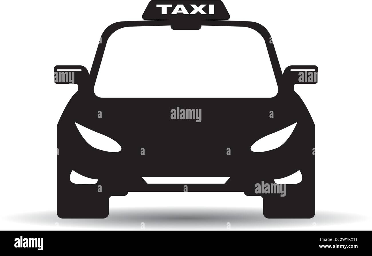 Taxi icon logo, vector design illustration Stock Vector