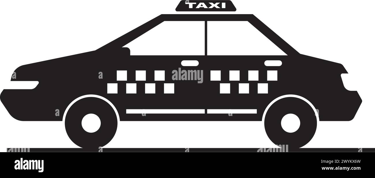 Taxi driver icon vector vectors Black and White Stock Photos & Images ...