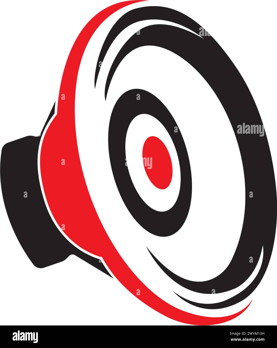 Speaker Logo design. Sound Systems Logo design vector Stock Vector