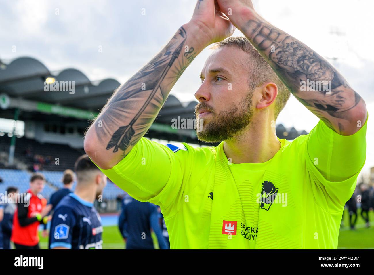 Hvidovre, Denmark. 07th Apr, 2024. Goalkeeper Patrik Carlgren (1) of