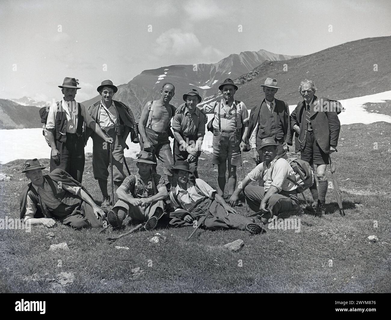 1950s historical swiss mountain hi-res stock photography and images - Alamy