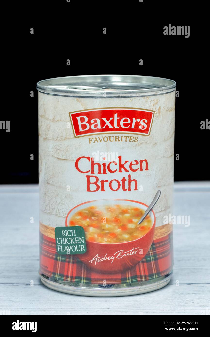 Irvine, Scotland, UK - March 26, 2024: Baxters branded tin of chicken ...