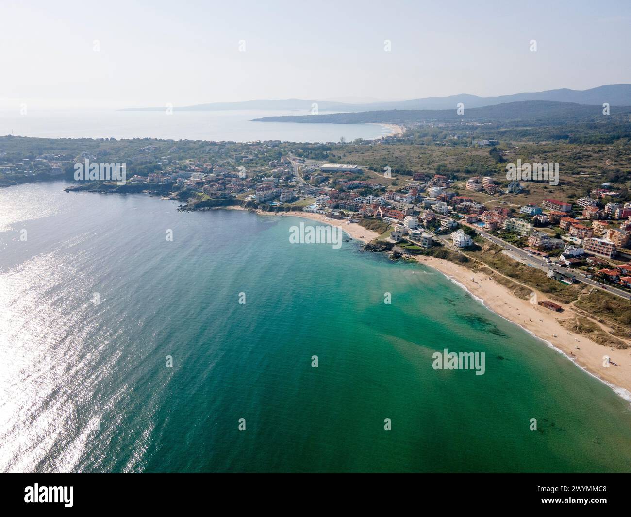 Aerial view town sozopol harmanite hi-res stock photography and images ...