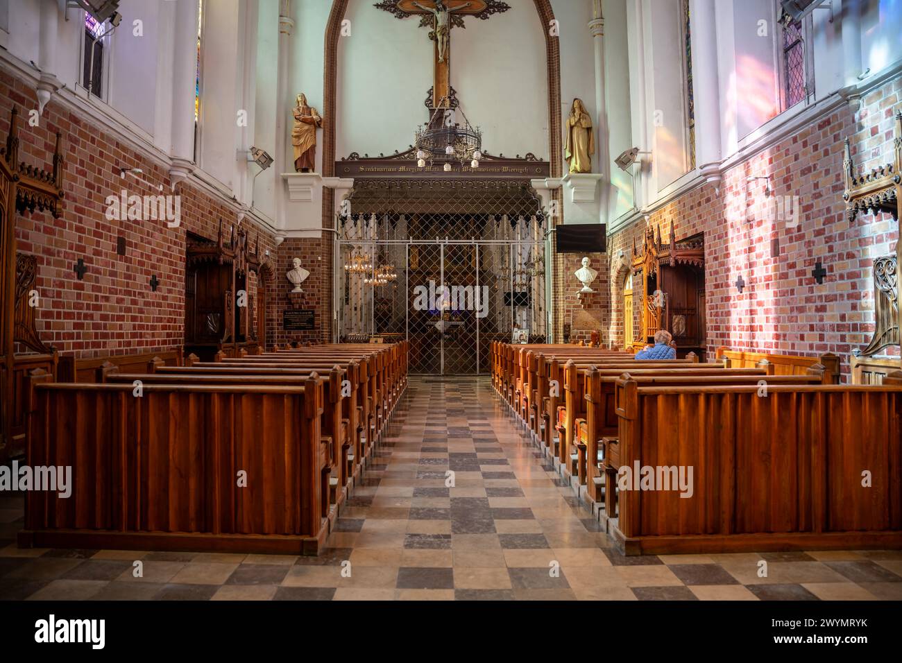 Auschwitz, Poland, March 21, 2024 -The Don Bosco catholic church interior Stock Photo