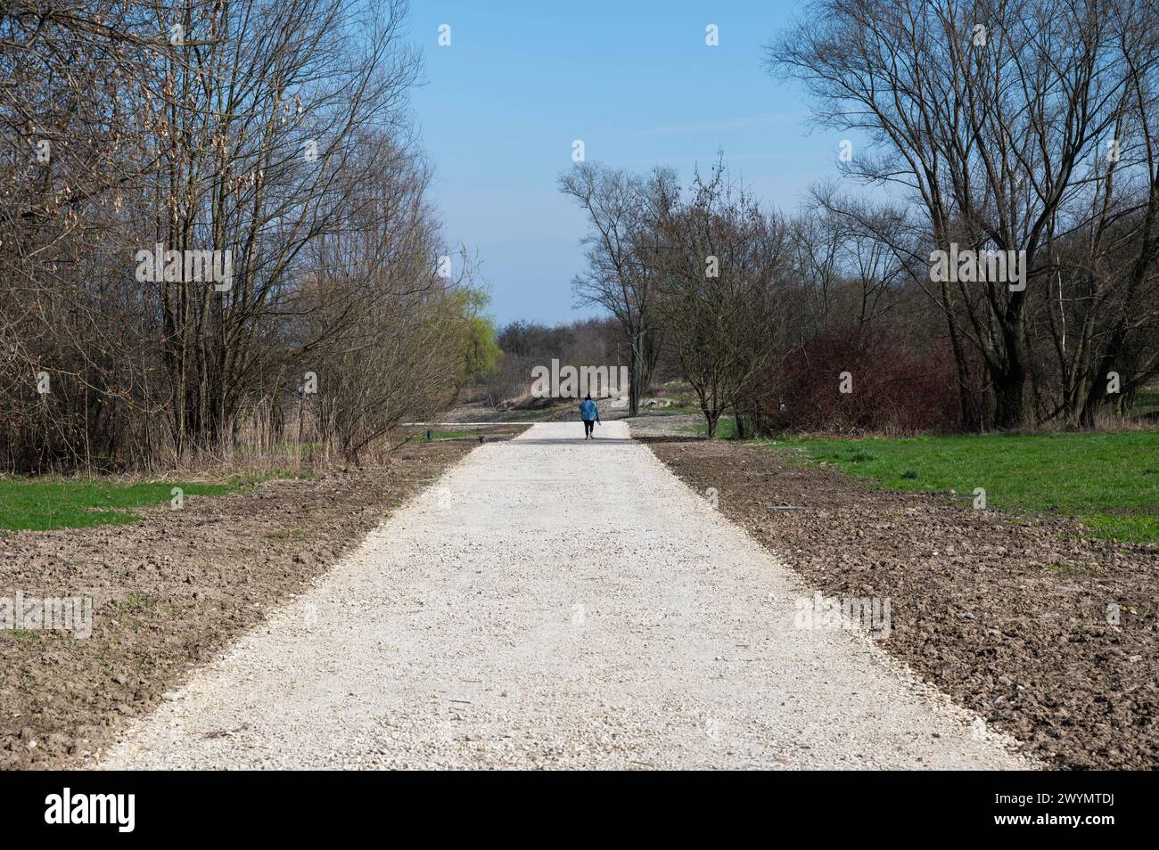 Krakow, Lesser Poland, March 19, 2024 - Memorial site of the Plaszow museum and cemetery Stock Photo
