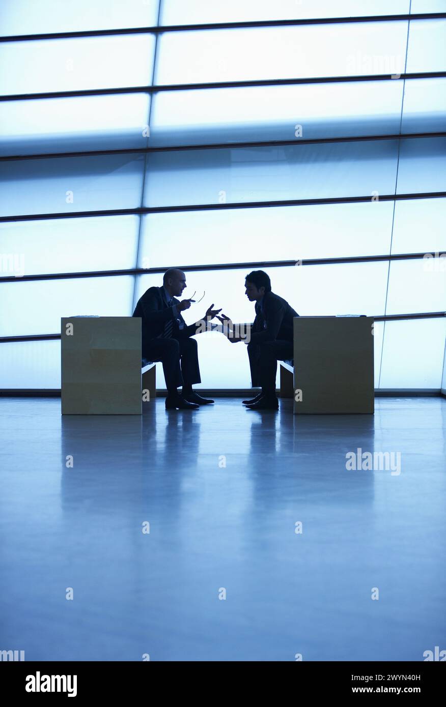 Conventioneers, convention center, Kursaal Center. San Sebastian, Guipuzcoa, Basque Country, Spain. Stock Photo