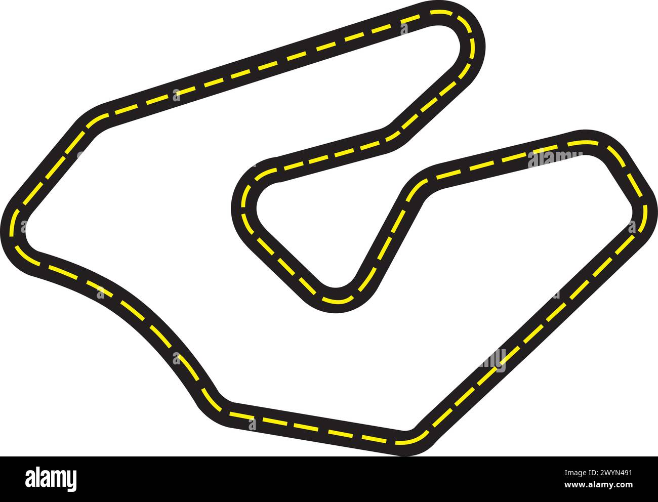 Racing circuit icon vector illustration symbol design Stock Vector