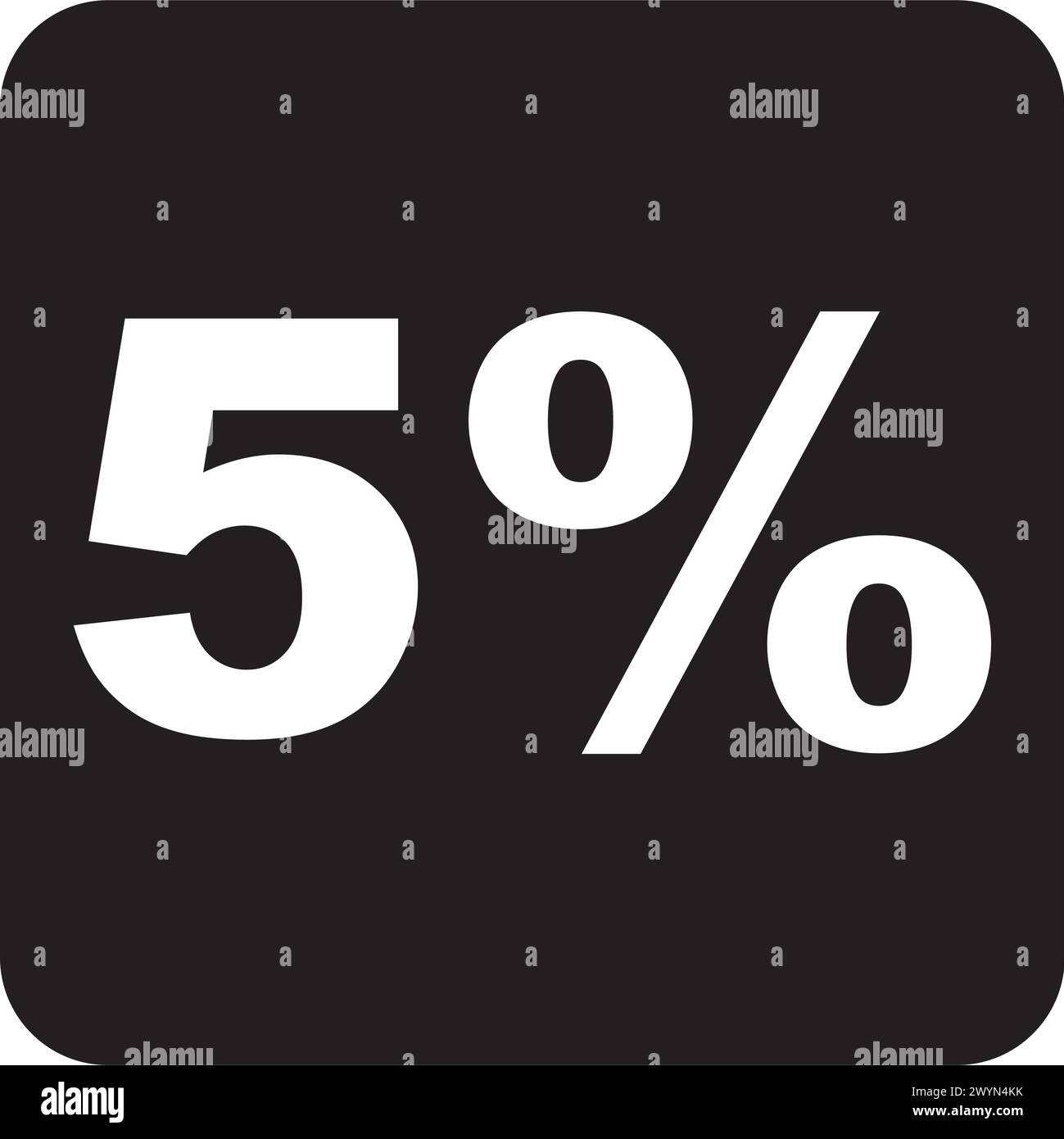 Vector icon 5%,symbol design template Stock Vector Image & Art - Alamy