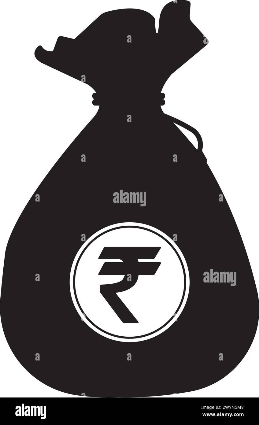 Rupee currency icon vector illustration design Stock Vector