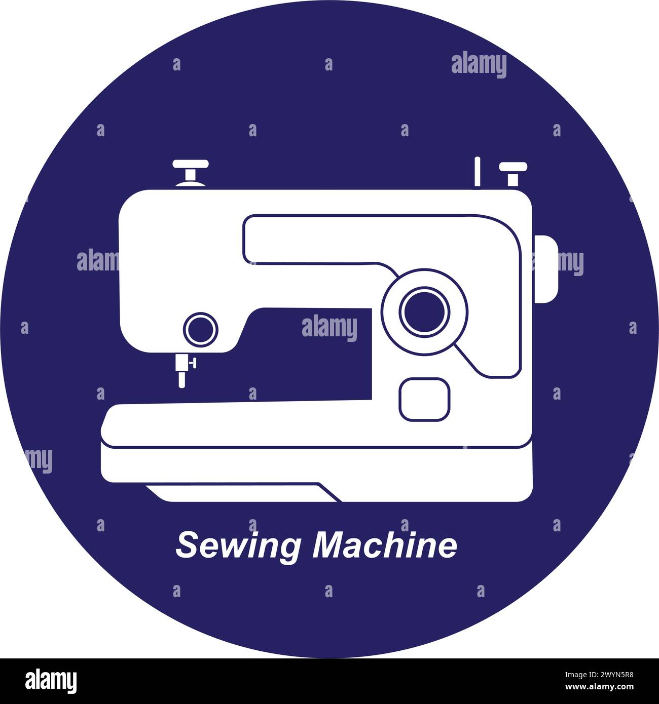 Sewing Machine Logo Vector Illustration Design Stock Vector Image Art sewing-machine-logo-vector-illustration-design-stock-vector-image-art