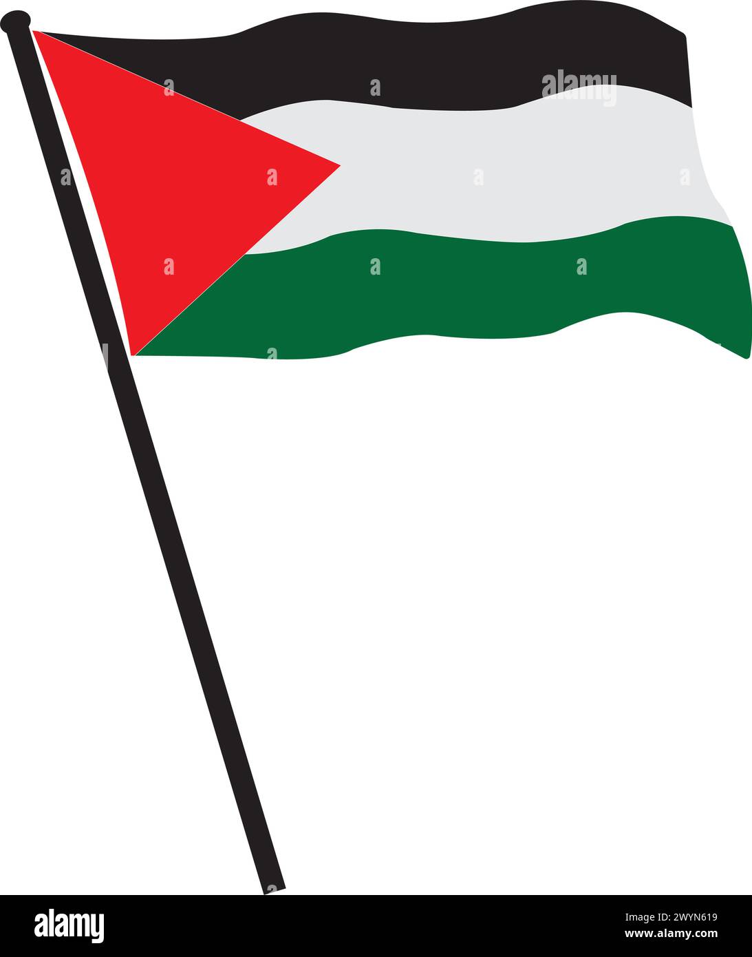 Palestine flag icon vector illustration design Stock Vector