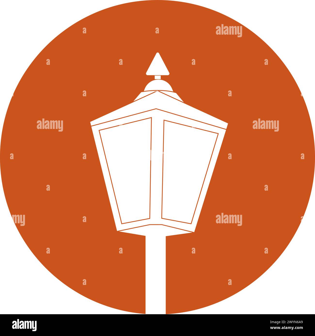 Garden lamp logo vector illustration design Stock Vector Image & Art ...