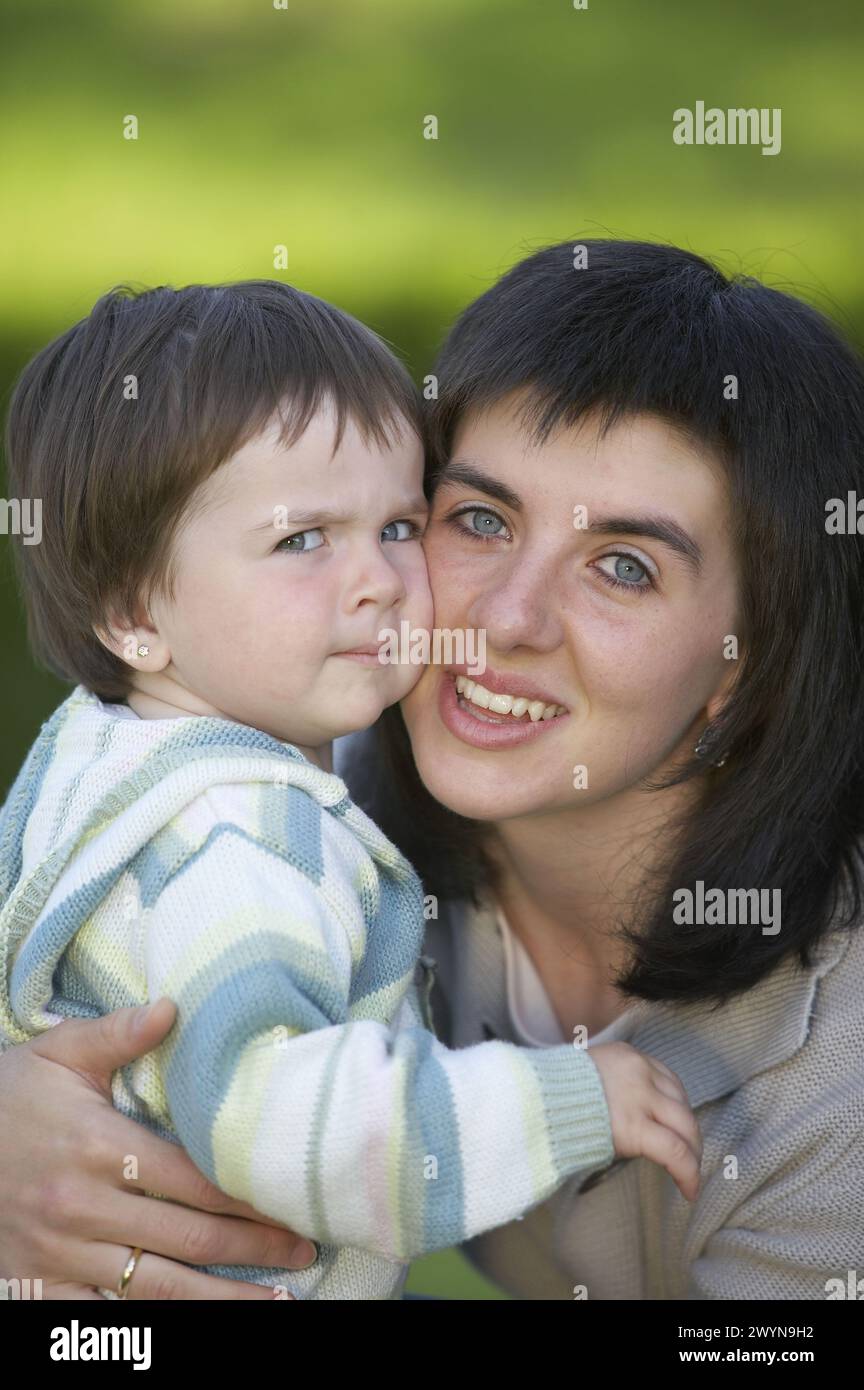 Mother and daughter. Gipuzkoa, Euskadi. Spain. Stock Photo