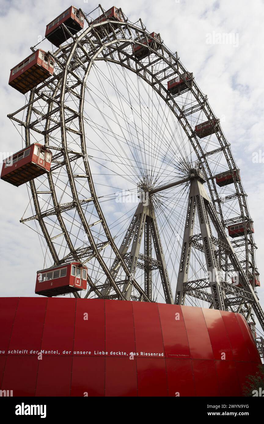 Riesenrad (giant ferris wheel), the Prater, Vienna. Austria Stock Photo ...