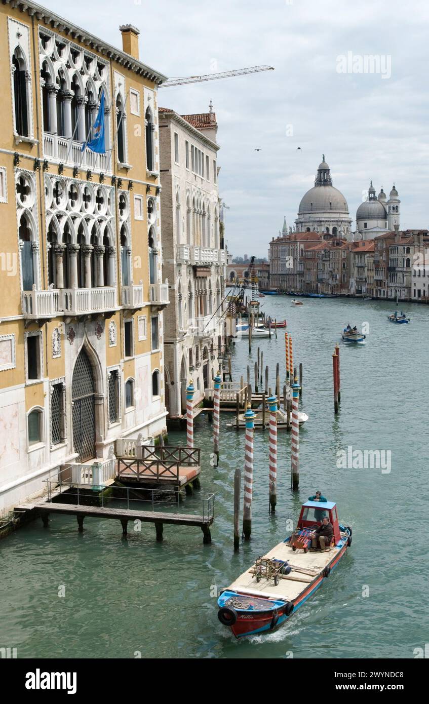 Venice cargo motorboat hi-res stock photography and images - Alamy