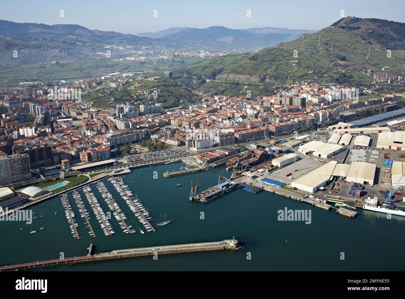 Santurtzi, Port of Bilbao, Biscay, Basque Country, Spain. Stock Photo