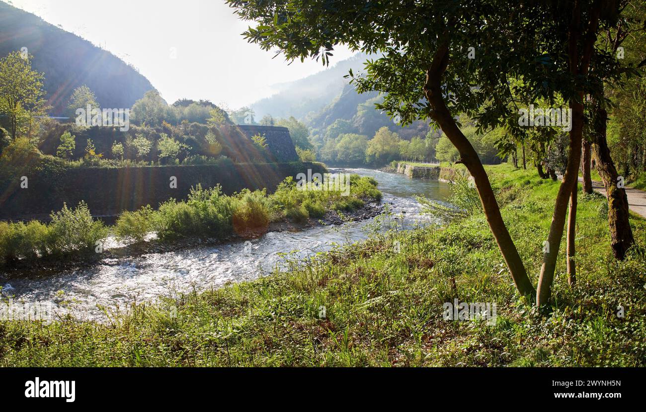 Basque Country Rivers Via verde del bidasoa hi-res stock photography and images - Alamy