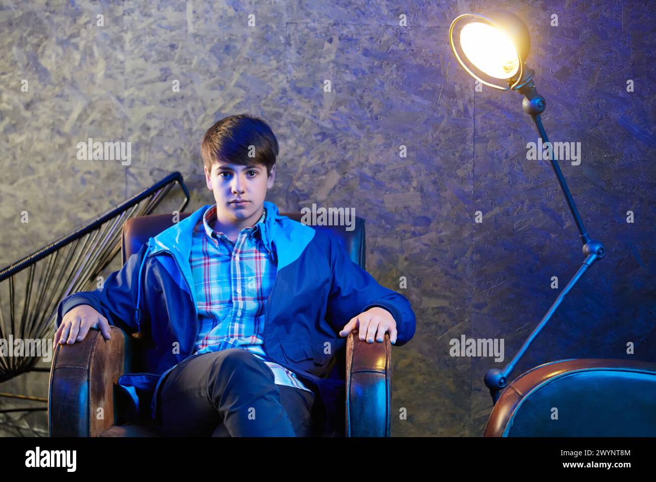 Portrait Young Boy 16 years Stock Photo - Alamy