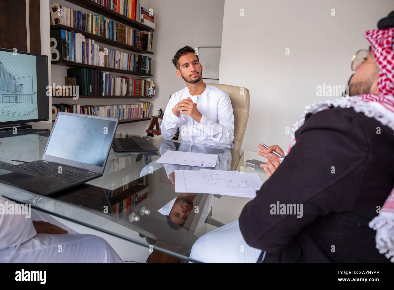 Business portrait arab talking man hi-res stock photography and images ...