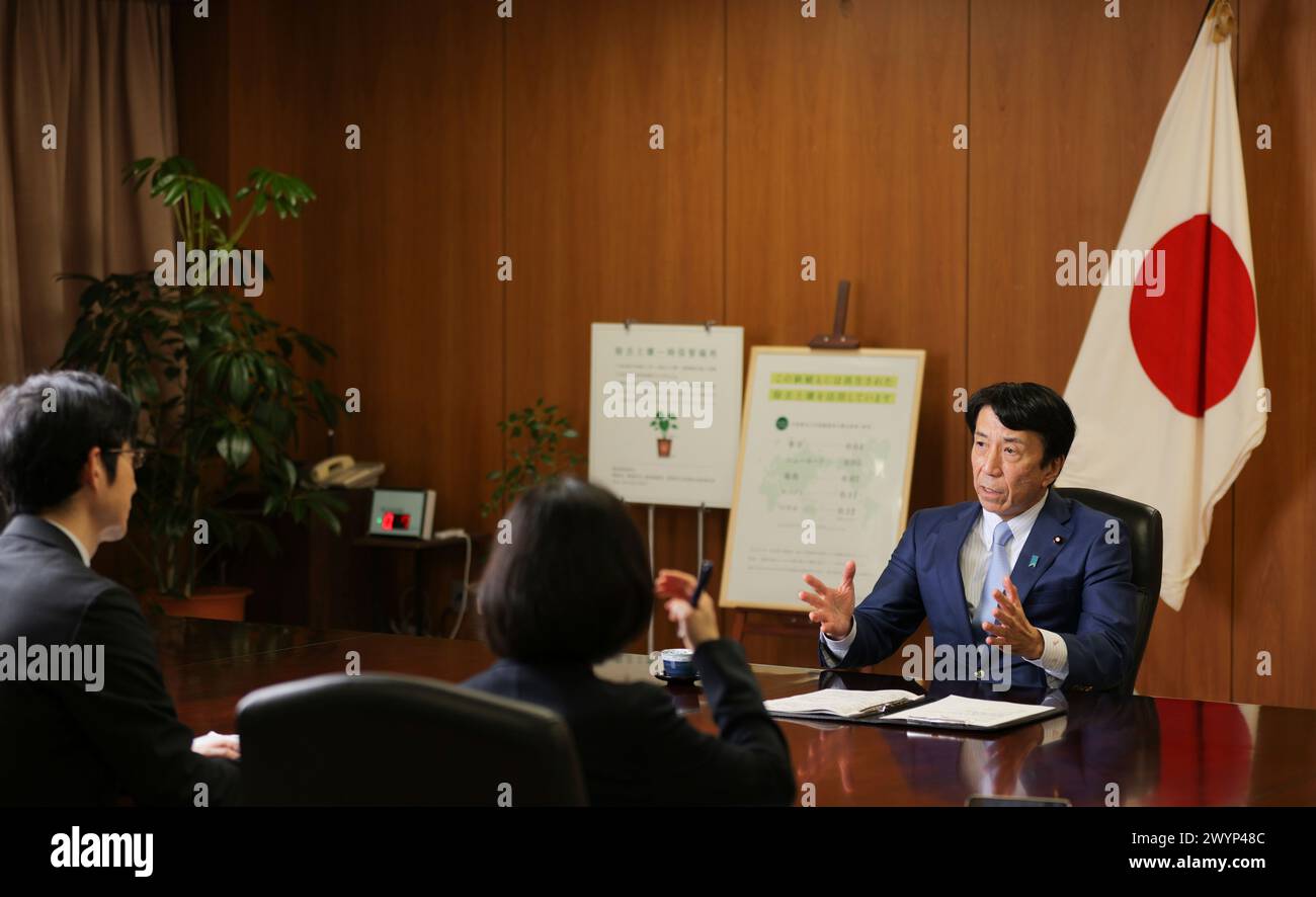 Ken Saito, Minister of Economy, Trade and Industry of Japan, speaks