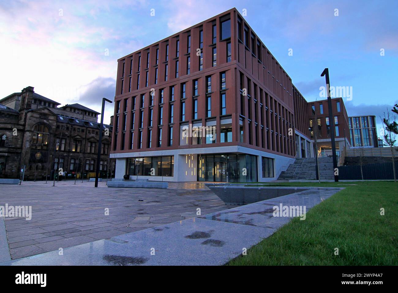 Glasgow University Buildings Stock Photo