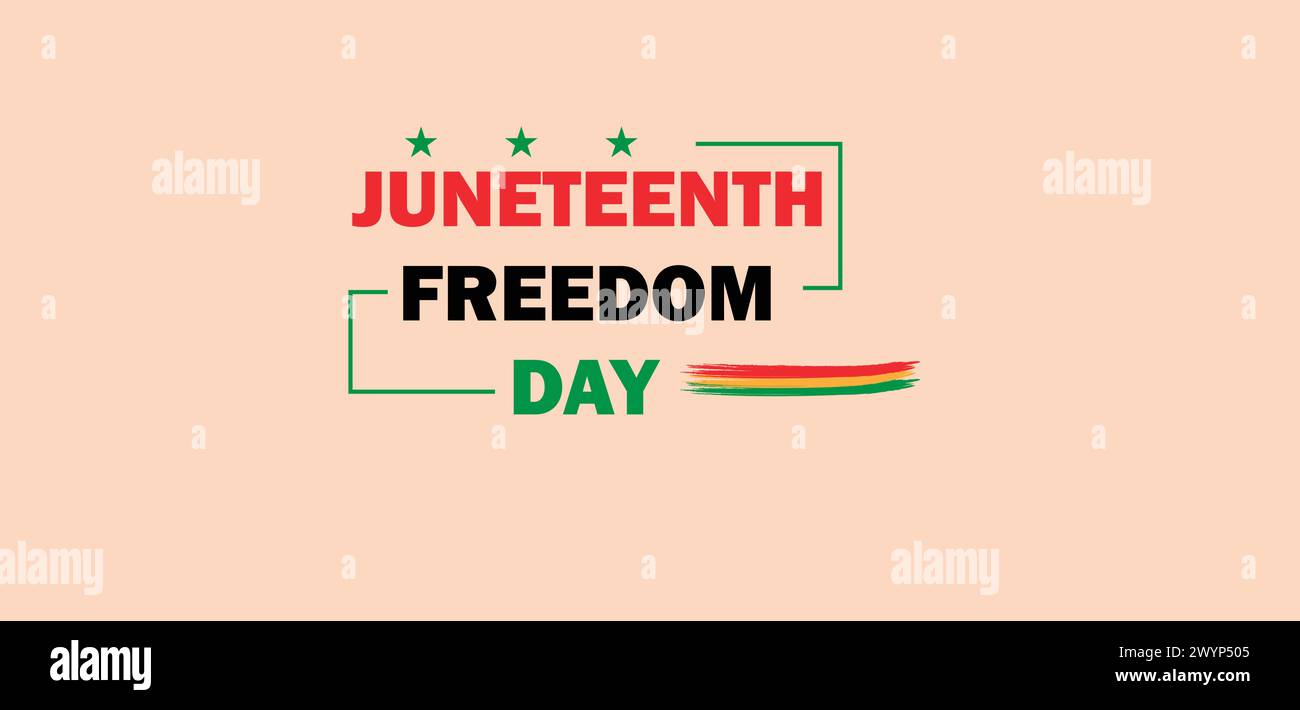 Juneteenth Freedom Day Beautiful And Colorful Design Stock Vector