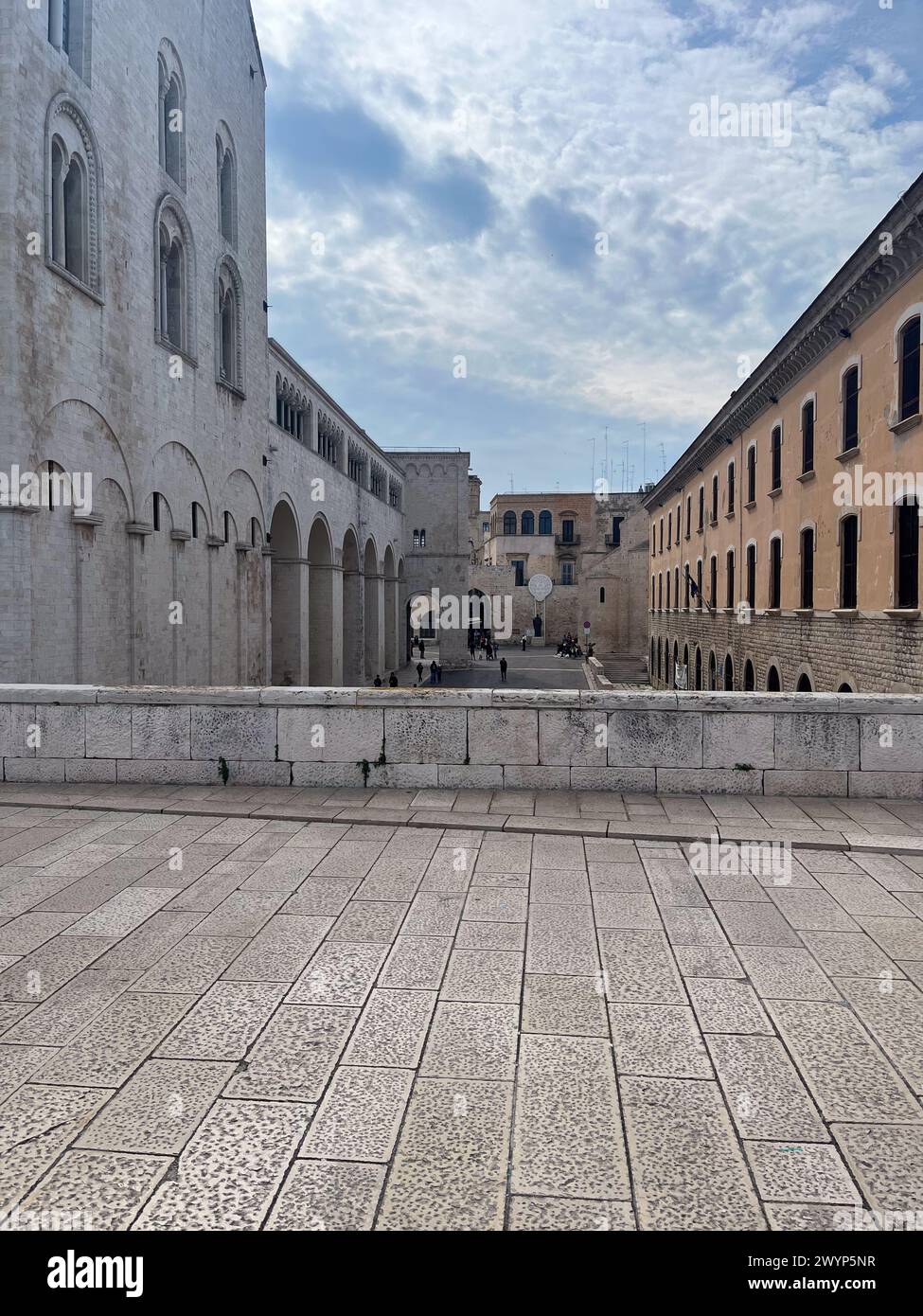 Bari, Italy, Basilica Cattedrale Metropolitana Primaziale San Sabino, St. Nicola Basilica, Palazzo del Sedile,Archdiocese of Bari - Bitonto Stock Photo