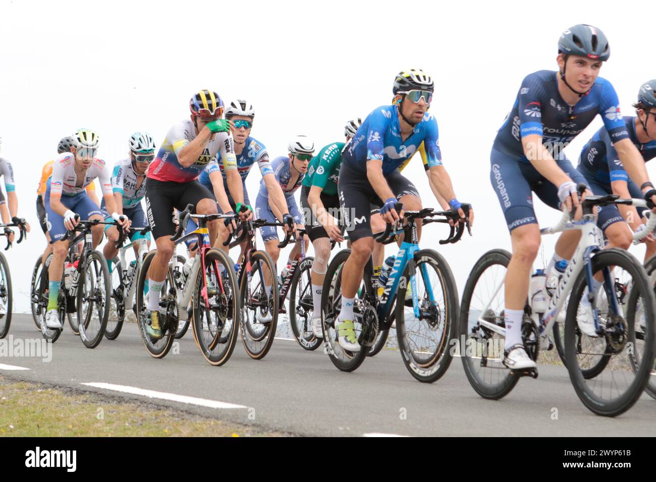 Peloton riding on Azurki climb in the clouds queen stage final day ...