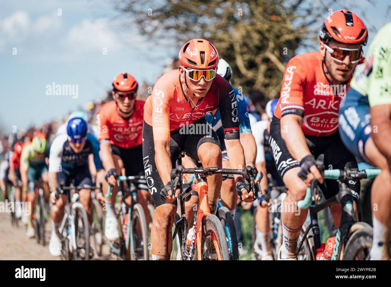 Roubaix, France. 07th Apr, 2024. Picture by Zac 07