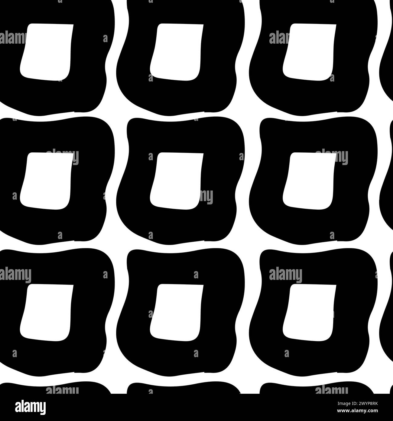 Squares repeat geometric seamless Black and White Stock Photos & Images ...